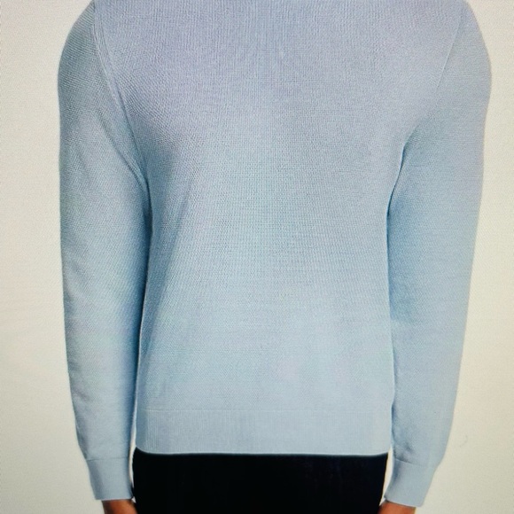 Boss Ecaio Blue Crewneck Sweater Lightweight Knit - Picture 1 of 8